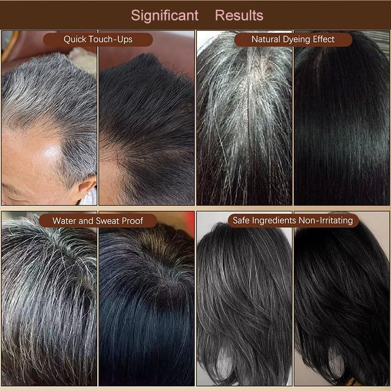 Eliminate Gray and White Hairs , 2 in 1 Instant Dye for Women & Men With Gray/White Hair