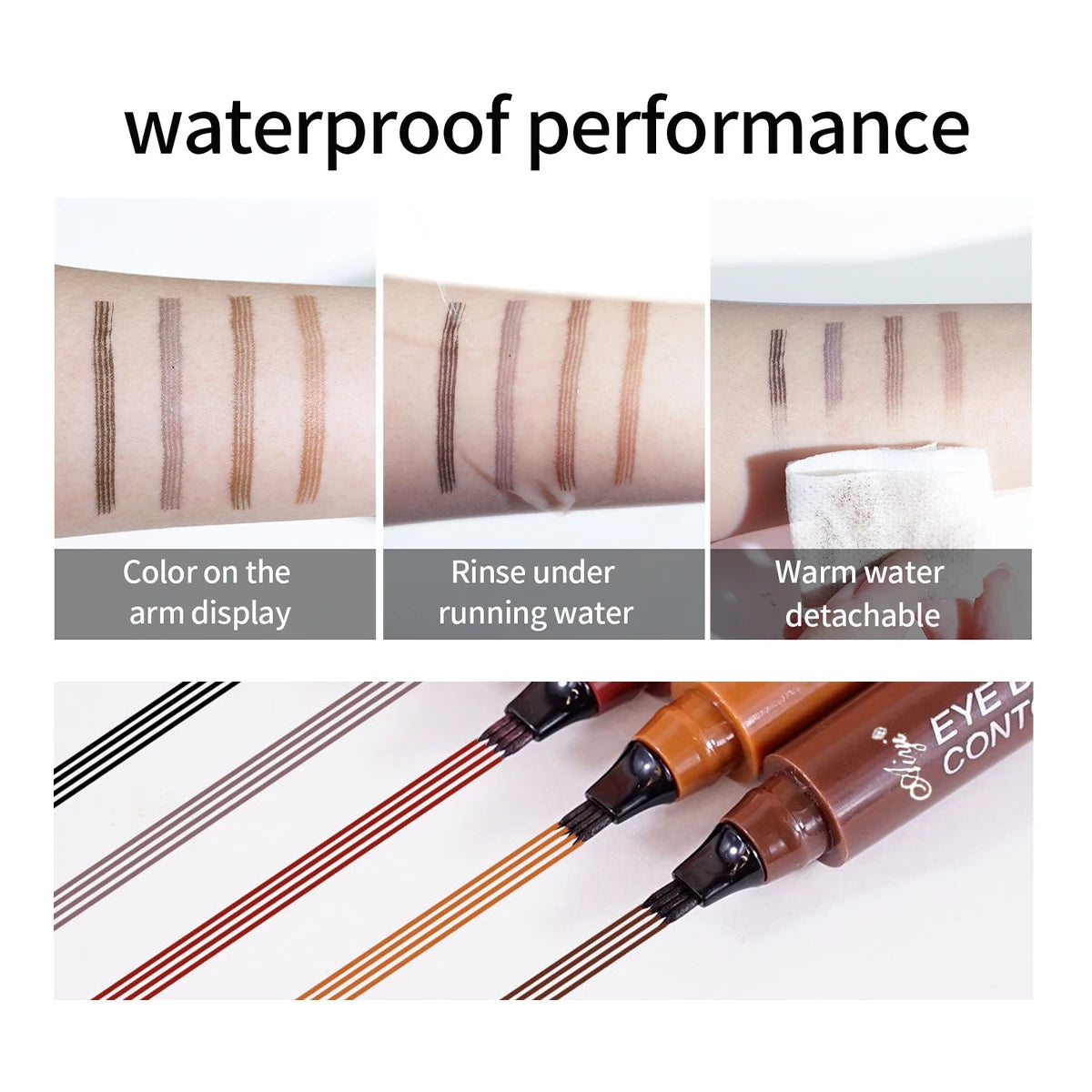 Perfect Arch Four-pronged Eyebrow Long-Lasting Water-Resistant Pencil